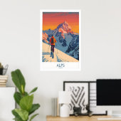 Alpen Poster Frankreich 1 (Heimbüro)