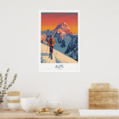 Alpen Poster Frankreich 1 (Küche)