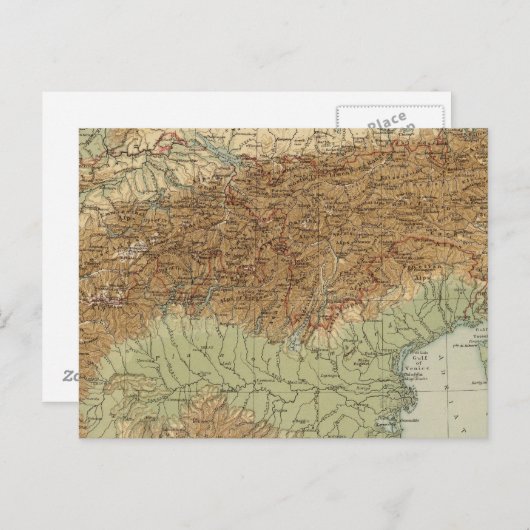 Alpen Postkarte (Vorne/Hinten)