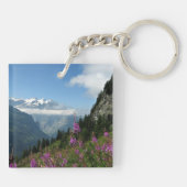 Alpen, schönes Foto Schlüsselanhänger (Rückseite)