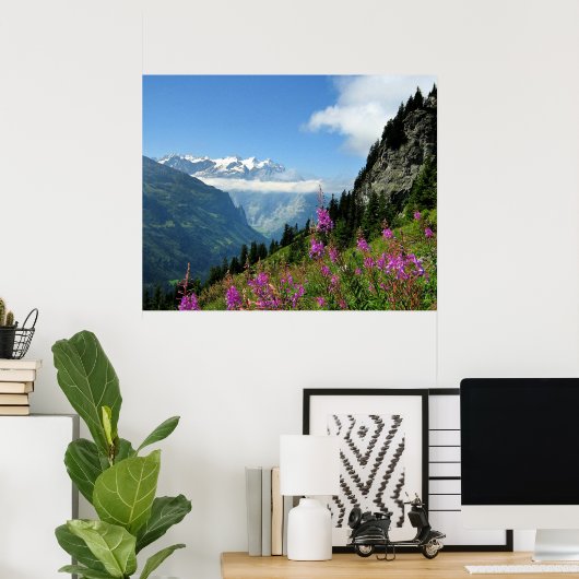 Alpen - Schweiz Poster (Heimbüro)