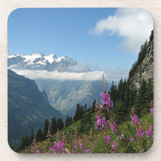 Alpen - Schweiz Untersetzer (Vorderseite)