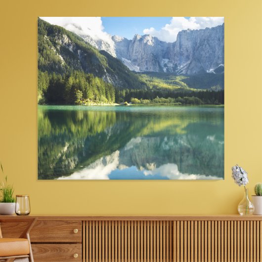 Alpen Türkis Wasser Schöne Bergsee Leinwanddruck (Insitu (Wohnzimmer))