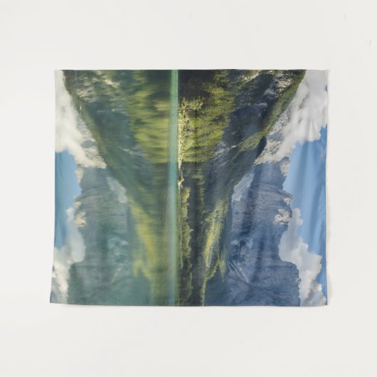 Alpen Türkis Wasser Schöne Bergsee Wandteppich (Vorderseite (Horizontal))