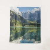 Alpen Türkis Wasser Schöne Bergsee Wandteppich (Vorderseite)