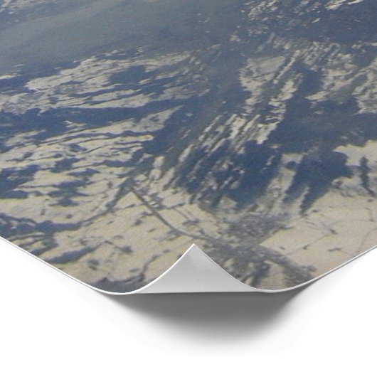 Alpen von oben poster (Ecke)