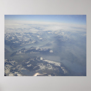 Alpen von oben poster