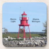 Alpena Light Set von 6 harten Kunststoff-Untersetz Getränkeuntersetzer (Vorderseite)