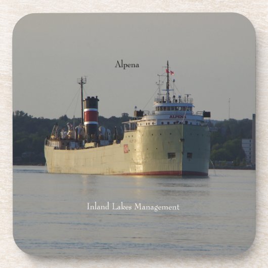 Alpena-Set von 6 Untersetzer aus Kunststoff (Vorderseite)