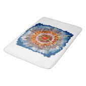 Alpenarchitektur Famous Art Poster Badematte (Schrägansicht)