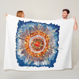 Alpenarchitektur Famous Art Poster Fleecedecke