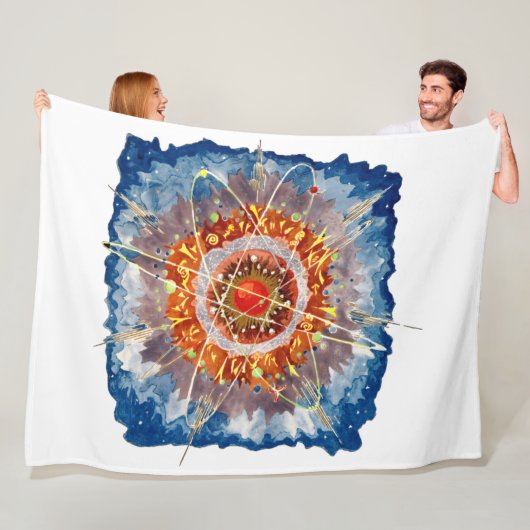 Alpenarchitektur Famous Art Poster Fleecedecke (Beispiel)