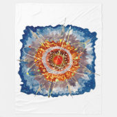 Alpenarchitektur Famous Art Poster Fleecedecke (Vorderseite)