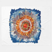 Alpenarchitektur Famous Art Poster Fleecedecke (Vorderseite (Horizontal))