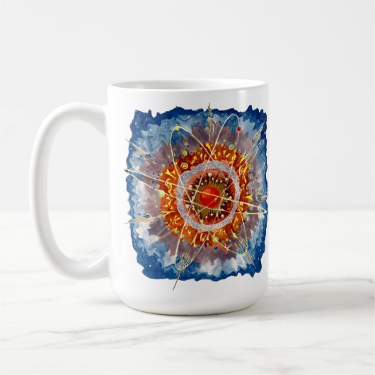Alpenarchitektur Famous Art Poster Kaffeetasse (Links)