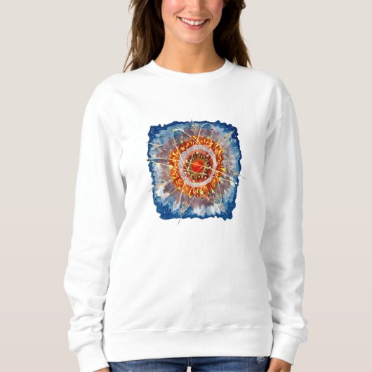 Alpenarchitektur Famous Art Poster Sweatshirt (Vorderseite)