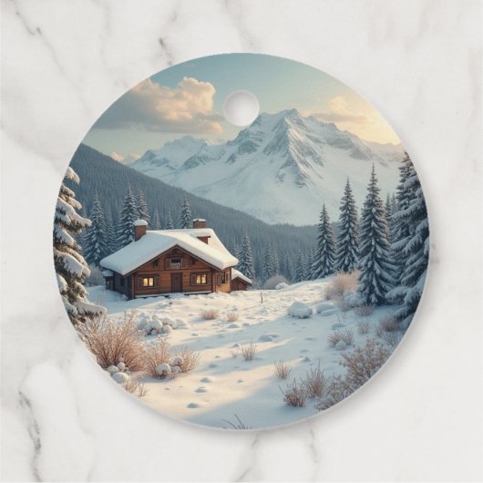 Alpenarm Geschenkanhänger (Rückseite)