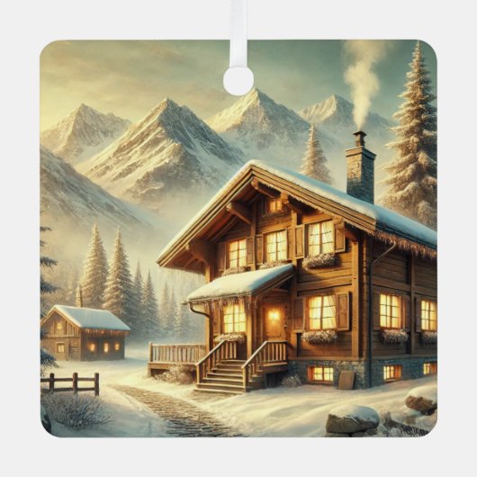 Alpenarm Ornament Aus Metall (Vorderseite)
