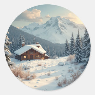 Alpenarm Runder Aufkleber