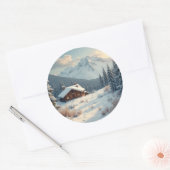 Alpenarm Runder Aufkleber (Umschlag)