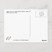 Alpenblick aus Holland Hotel, Alpine, TX Postkarte (Rückseite)