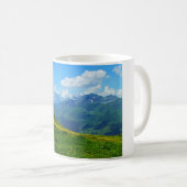 Alpenblick in der Schweiz Kaffeetasse (VorderseiteRechts)