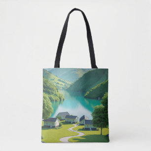 "Alpenblicke auf den Weg" Tasche