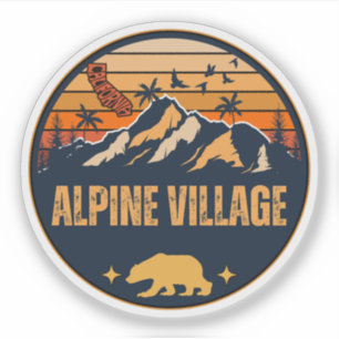 Alpendorf, Kalifornien Aufkleber