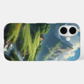 Alpenfluss-Hütte Case-Mate iPhone Hülle (Rückseite (Horizontal))