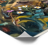 Alpenfluss-Tallandschaftsposter Poster (Ecke)