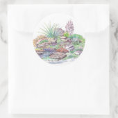 Alpengarten Landscaping Runder Aufkleber (Tasche)