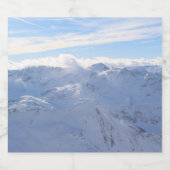 Alpengebirge Bierflaschenetikett (Einzelnes Label)