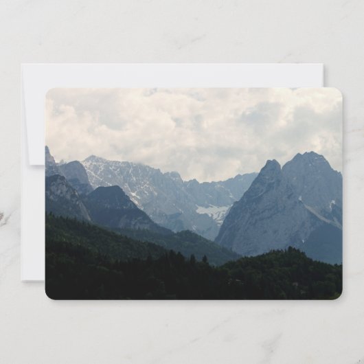 Alpengebirge Foto Alp Locarno Save The Date (Rückseite)