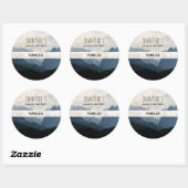 Alpengebirge Foto Candle oder Seife Runder Aufkleber (Blatt)