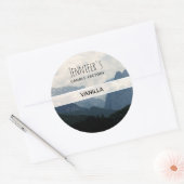 Alpengebirge Foto Candle oder Seife Runder Aufkleber (Umschlag)