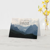 Alpengebirge Foto Naturerlebnis Karte (Gelbe Blume)