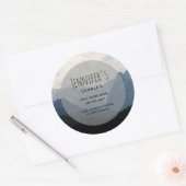 Alpengebirge Natur Foto Ristorante da Enzo Runder Aufkleber (Umschlag)