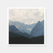 Alpengebirge Natur Foto Serviette (Vorderseite)