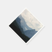 Alpengebirge Natur Foto Serviette (Ecke)