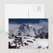 Alpengebirge, Nepal Winter Postkarte (Vorne/Hinten)