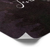 Alpengebirge Willkommen bei unserer Hochzeit | Poster (Ecke)