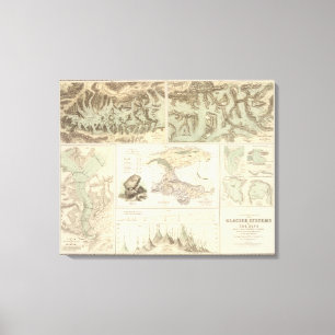 Alpengletscher Leinwanddruck