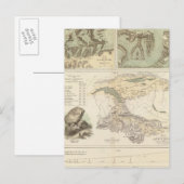 Alpengletscher Postkarte (Vorne/Hinten)