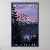 Alpenglow auf Der Watzmann Poster (Vorne)