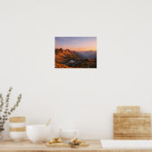 Alpenglow Mountain Peak Poster - Majestic Sunset (Küche)