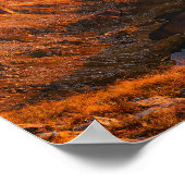 Alpenglow Mountain Peak Poster - Majestic Sunset (Ecke)