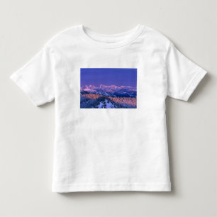Alpenglow trifft die Gipfel des Gletschers Kleinkind T-shirt