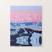 Alpenglow Winter Ski Snowboard Puzzle (Vertikal)