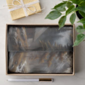 Alpenhütte Horseback Schneeszene Decoupage Seidenpapier (Geschenk)