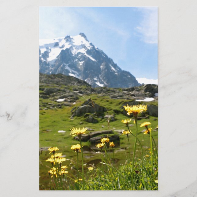 Alpenische Blume - schön! (Vorderseite)
